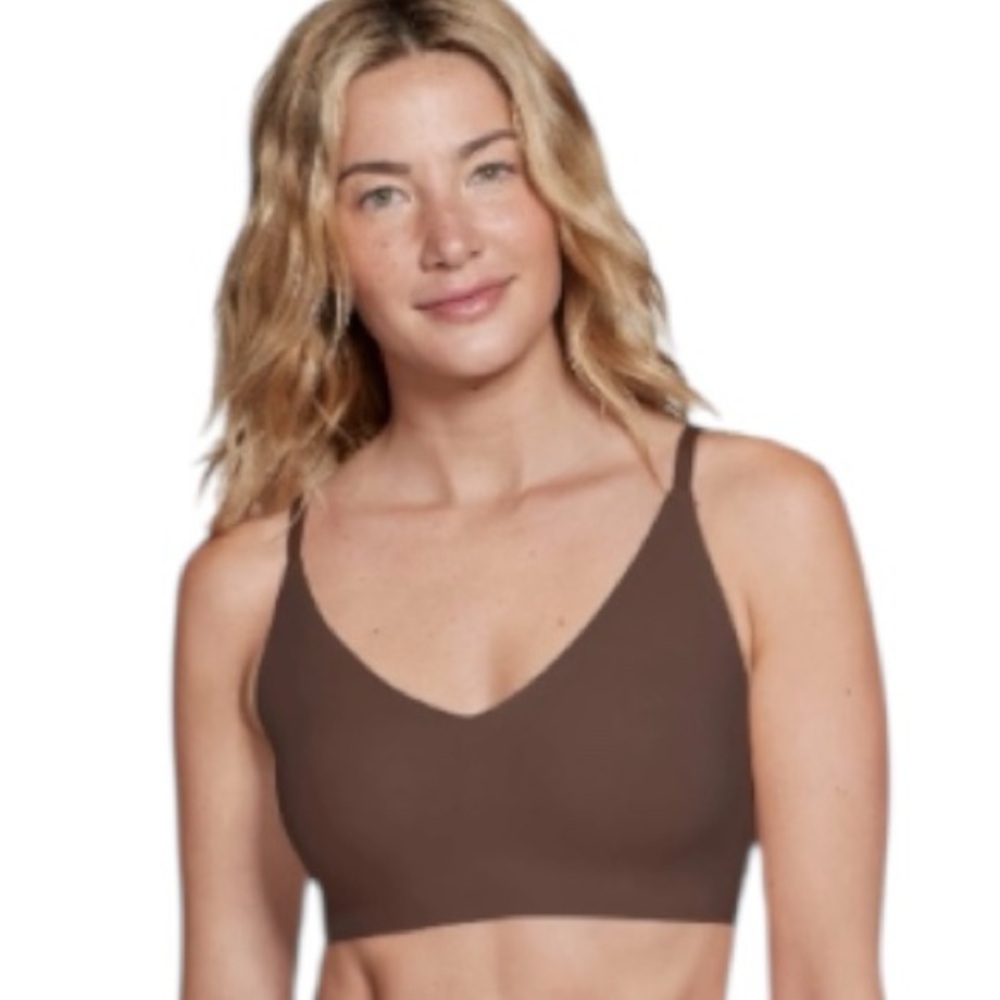 True & Co Everybody triangle bralette chestnut (cocoa) Small S NEW NWT